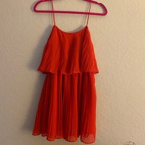 RED ZARA STRAP DRESS